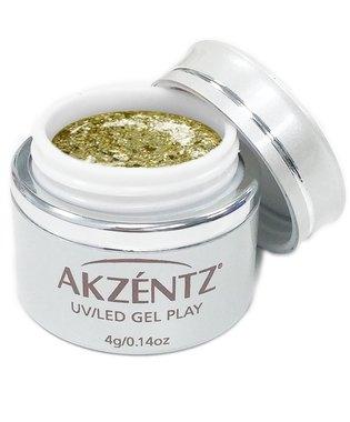 Akzentz Gel Play - Glitz Yellow Citrine - The Nail Hub