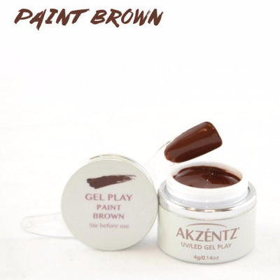 Akzentz Gel Play - Paint Brown - The Nail Hub