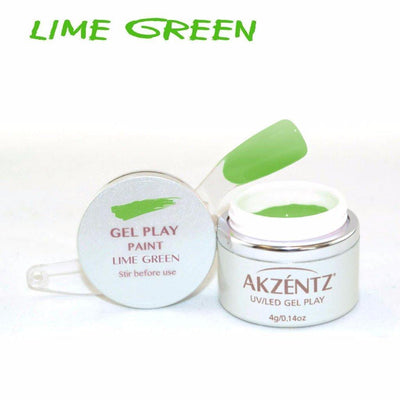Akzentz Gel Play - Paint Lime Green - The Nail Hub
