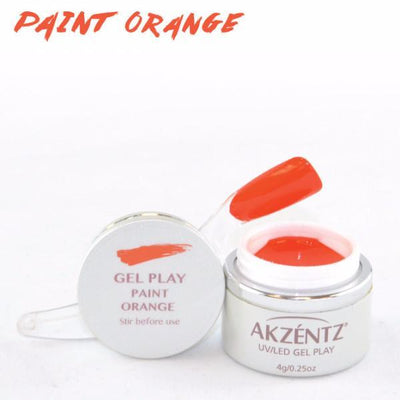 Akzentz Gel Play - Paint Orange - The Nail Hub