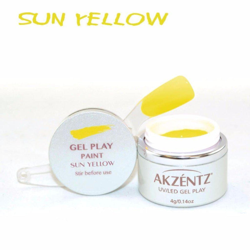 Akzentz Gel Play - Paint Sun Yellow - The Nail Hub