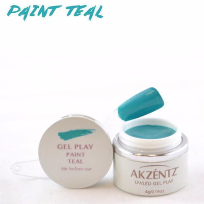 Akzentz Gel Play - Paint Teal - The Nail Hub