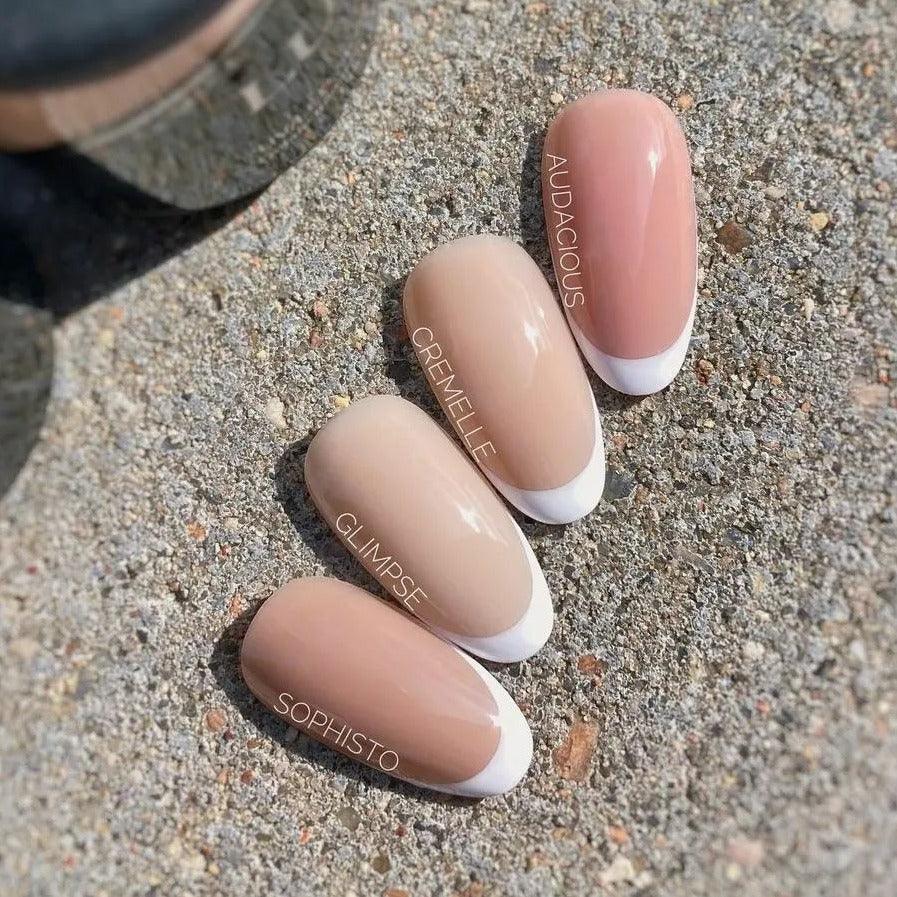 エバーネイル K Champagne Sparkle Lサイズオーバル Akzentz Luxio - Glimpse – The Nail Hub