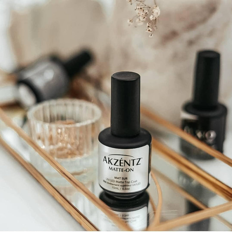 Akzentz Matte-On Gel Top Coat - The Nail Hub