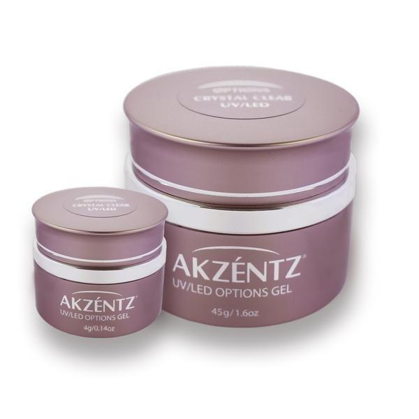 Akzentz Options Soak-Off Gel - Crystal Clear 45g - The Nail Hub