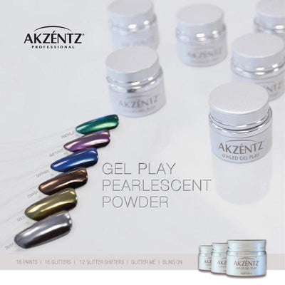 Akzentz Pearlescent Powder - Silver - The Nail Hub