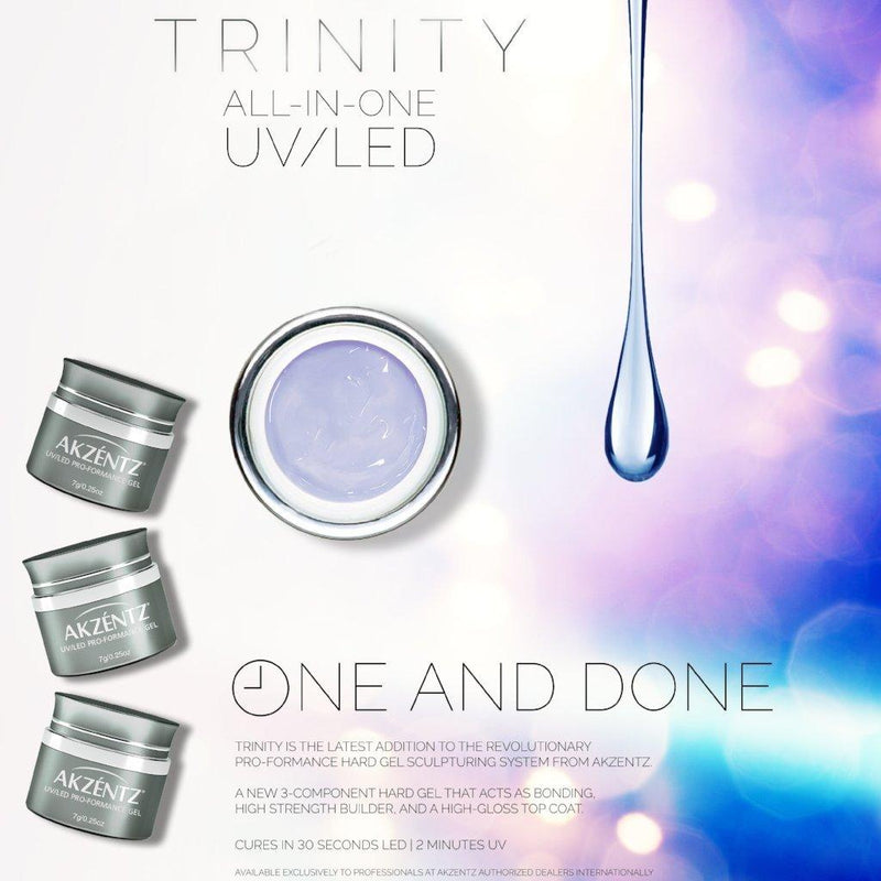 Akzentz Pro-Formance Hard Gel - Trinity All-In-One Clear - The Nail Hub