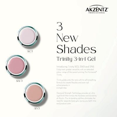Akzentz Pro-Formance Hard Gel - Trinity Shades - The Nail Hub