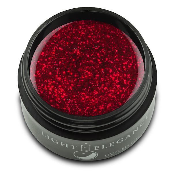 Light Elegance Glitter Gel - Ravishing Red - The Nail Hub