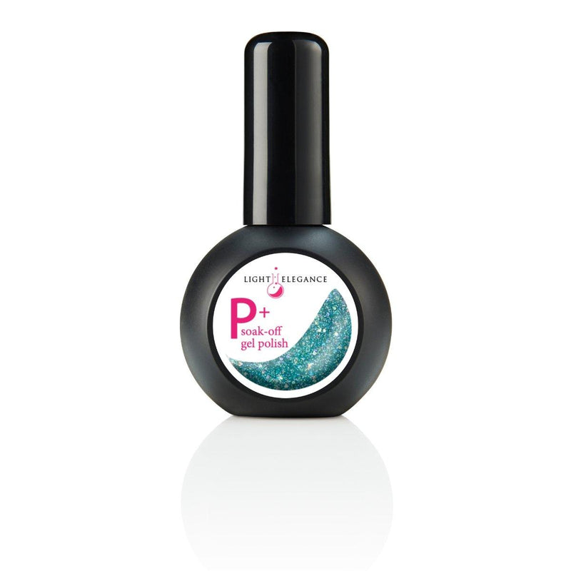 Light Elegance P+ Soak-Off Glitter Gel Polish - De-Ja-Blue - The Nail Hub