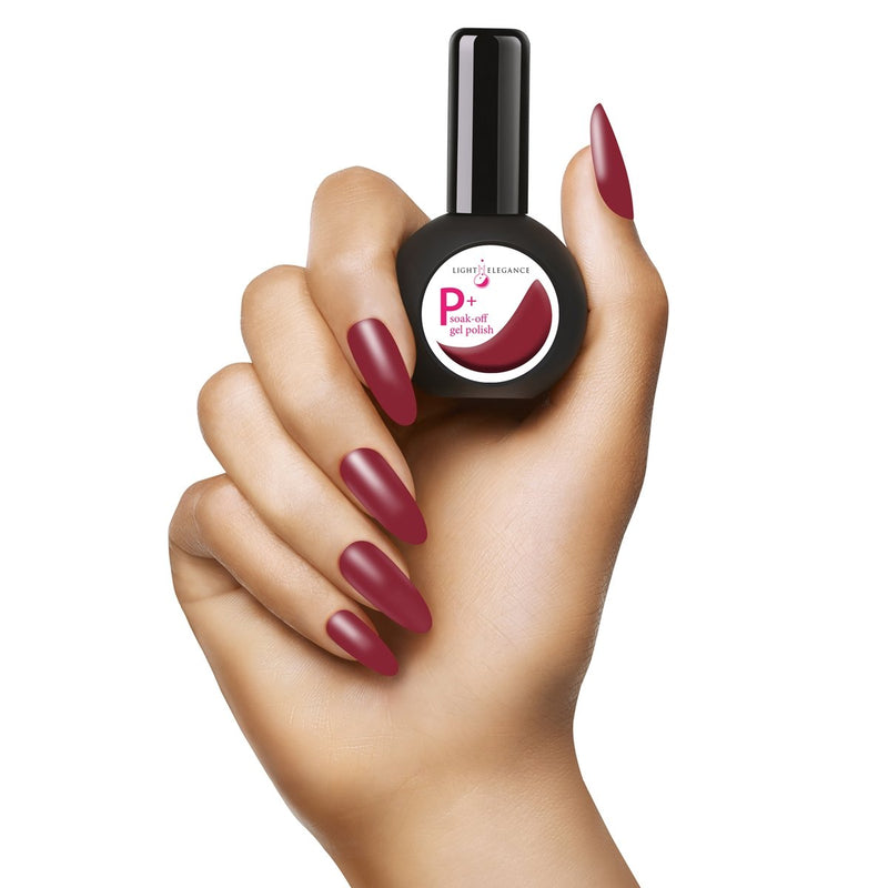 Light Elegance P+ Soak-Off Color Gel Polish - French Merlot - The Nail Hub