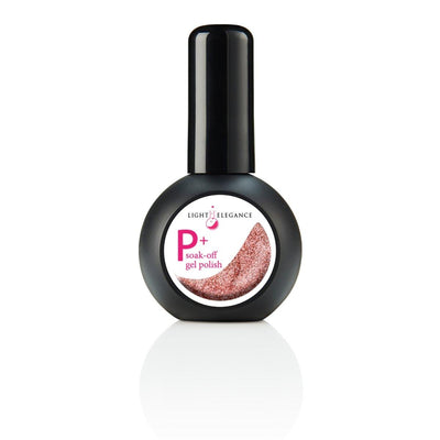 Light Elegance P+ Soak-Off Glitter Gel Polish - Restful Rose - The Nail Hub